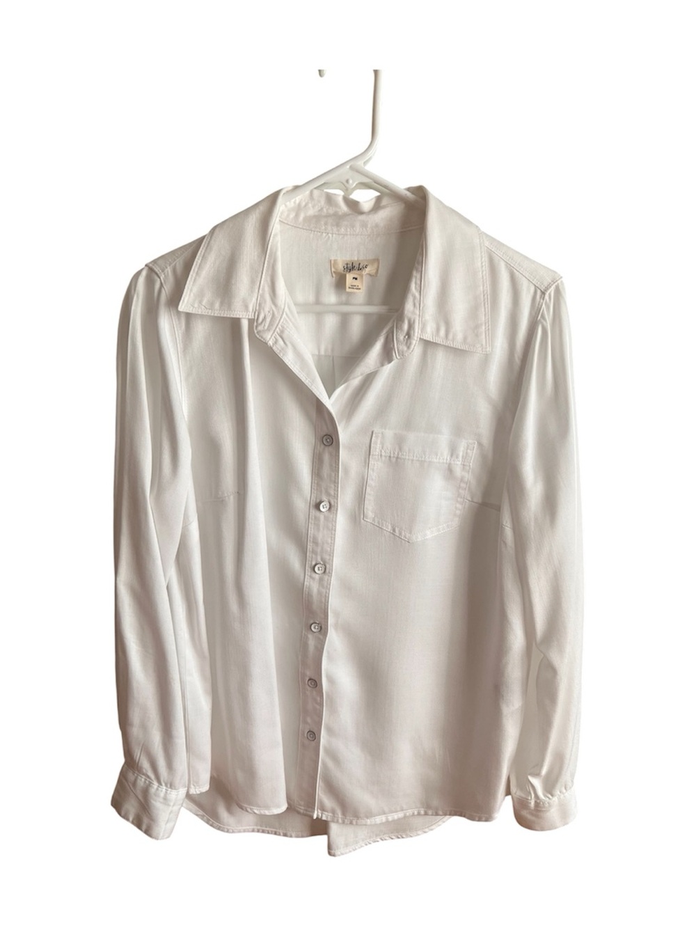 Women's White Button-Up Shirt by Style & Co